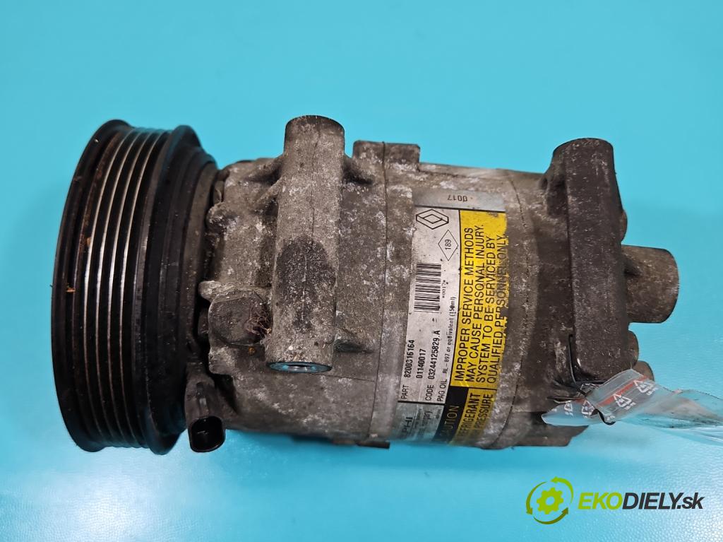 Renault Megane II 2003-2008 1.6 16v 113 HP automatic 83 kW 1598 cm3 5- Kompresor: klimatizácie 8200316164 (Kompresor klimatizácie)