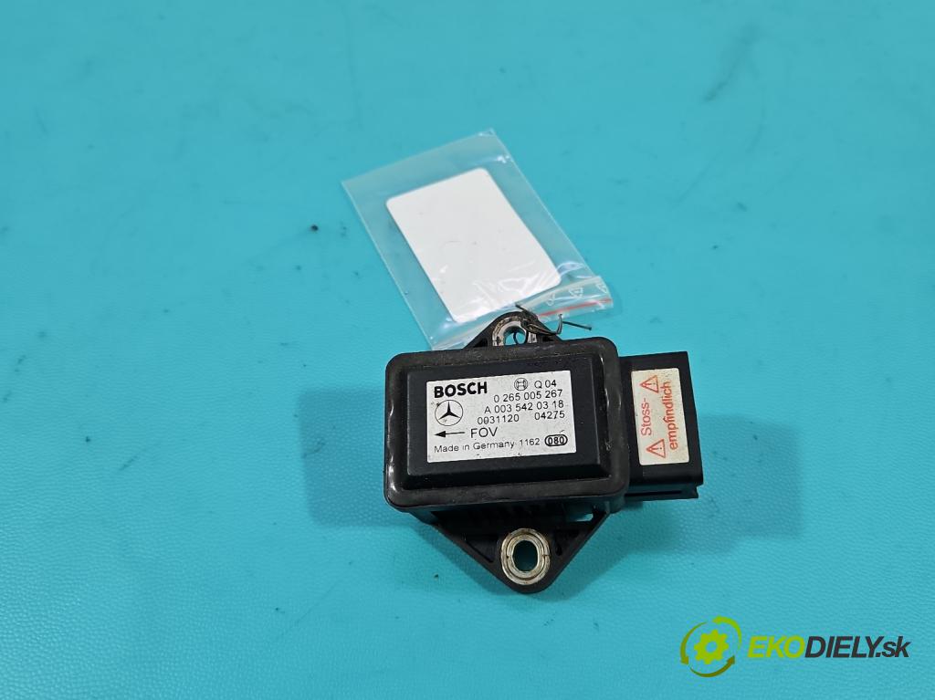 Mercedes A W169 2004-2012 1.5b: 95 hp manual 70 kW 1498 cm3 3- snímač ESP 0265005267