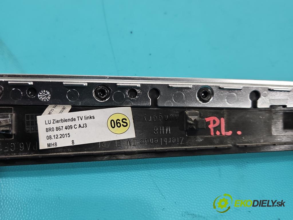 Audi Q5 2008-2016 2.0 tfsi: 220KM automatic 162 kW 1984 cm3 5- lišta ozdobná interiéry: 8R0863305C