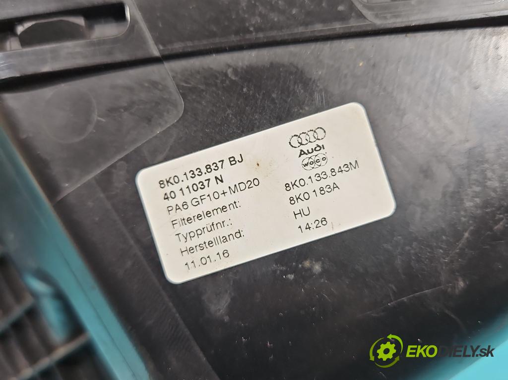 Audi Q5 2008-2016 2.0 tfsi: 220KM automatic 162 kW 1984 cm3 5- obal filtra vzduchu 8K0133837BJ (Obal vzduchového filtra)