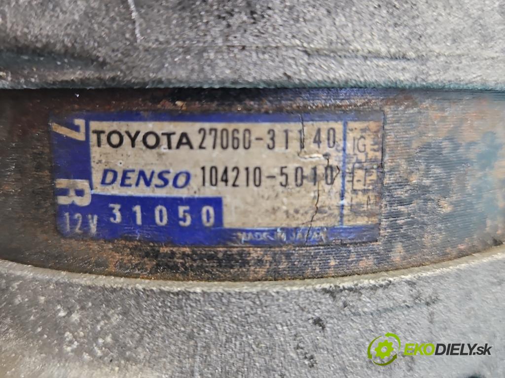 Lexus RX II 2003-2008 3.5 V6 automatic 203 kW 3456 cm3 5- Alternator 104210-5010 (Alternátor)