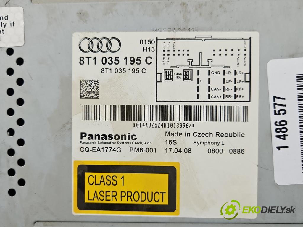Audi A4 B8 2007-2015 2.7 tdi 190 HP automatic 140 kW 2698 cm3 4- Radio originál 8T1035195C