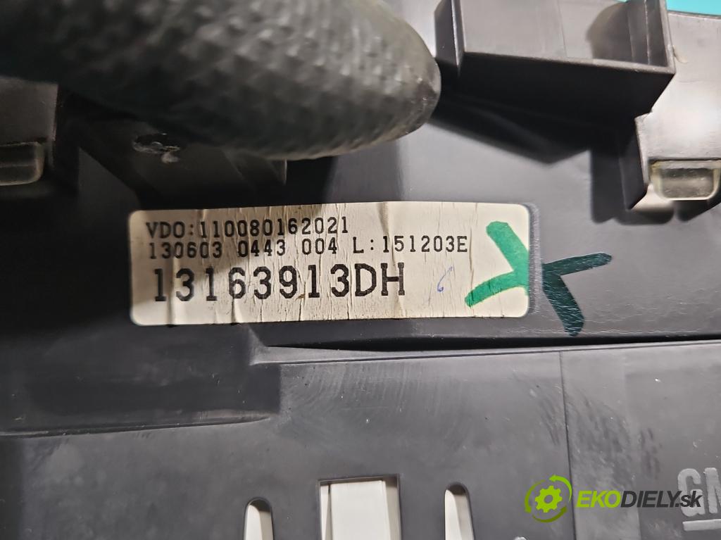 Opel Meriva A 2002-2010 1.6 16v 101 HP manual 74 kW 1598 cm3 5- riadiaca jednotka motora 12214830