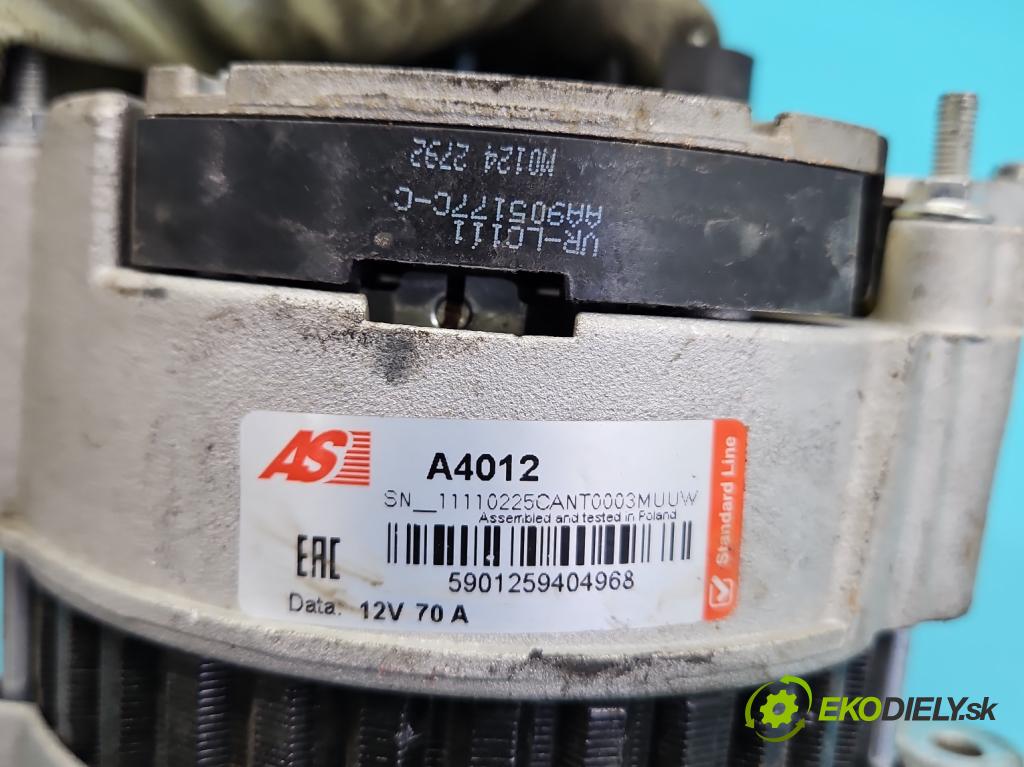 Ford Fiesta Mk5 1995-2002 1.3b: 60 HP manual 44 kW 1299 cm3 5- Alternator  (Alternátor)