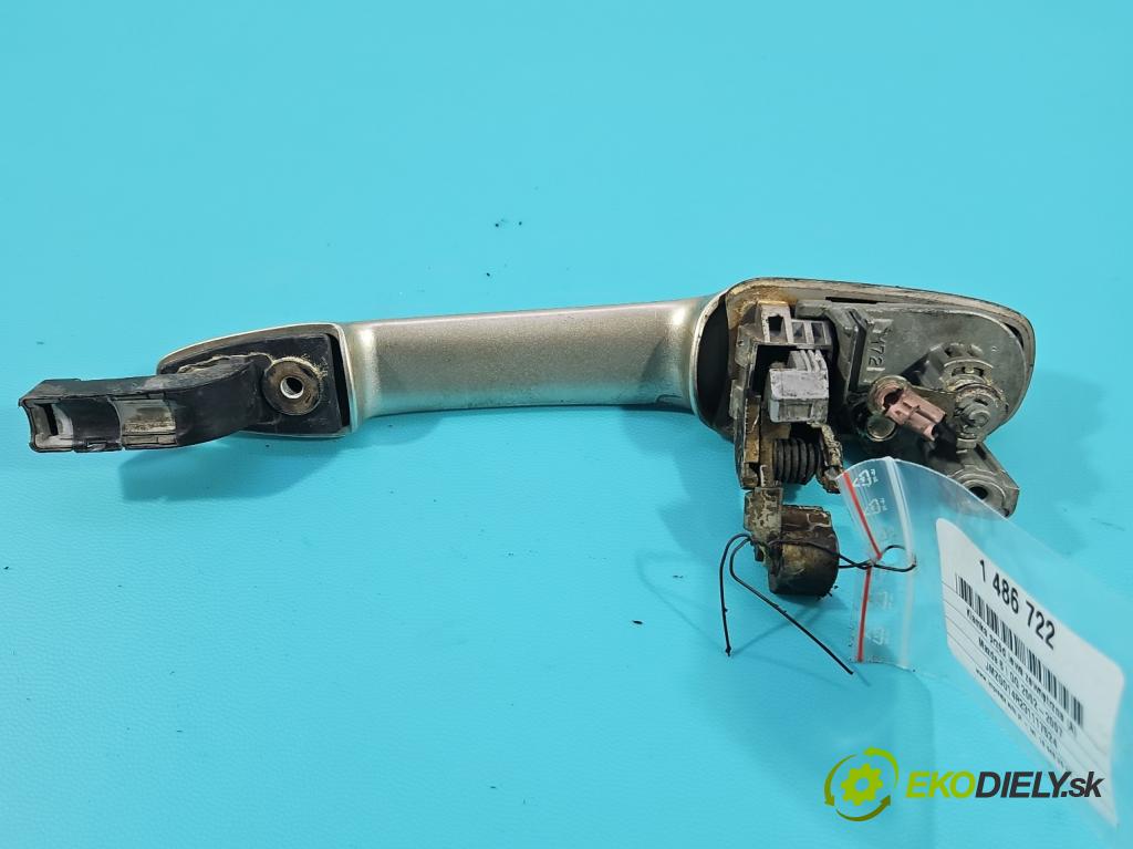 Mazda 6 I GG 2002-2007 2.0 citd 136 HP manual 100 kW 1998 cm3 4- rukoväť predné ľavé mimo:  (Kľučka dverí vonkajšia predná ľavá)