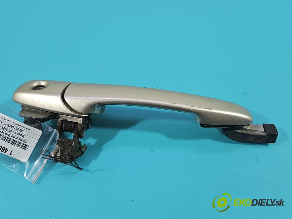 Mazda 6 I GG 2002-2007 2.0 citd 136 HP manual 100 kW 1998 cm3 4- rukoväť predné ľavé mimo:  (Kľučka dverí vonkajšia predná ľavá)