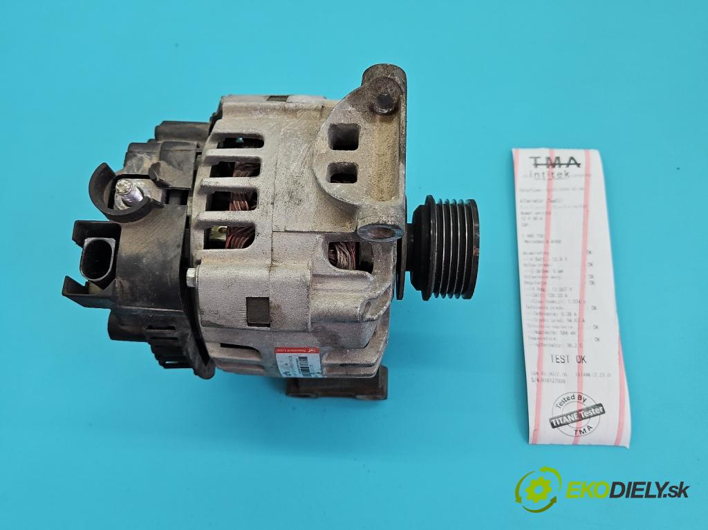 Mercedes A W169 2004-2012 1.5b: 95 hp manual 70 kW 1498 cm3 3- Alternator  (Alternátor)
