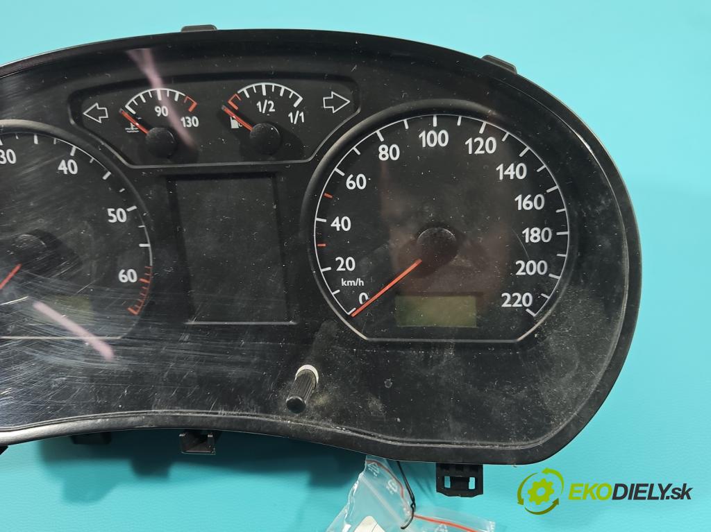 Vw Polo IV 9N 2001-2009 1.2 12v 64 HP manual 47 kW 1198 cm3 5- prístrojovka/ budíky 6Q0920800P (Prístrojová doska)