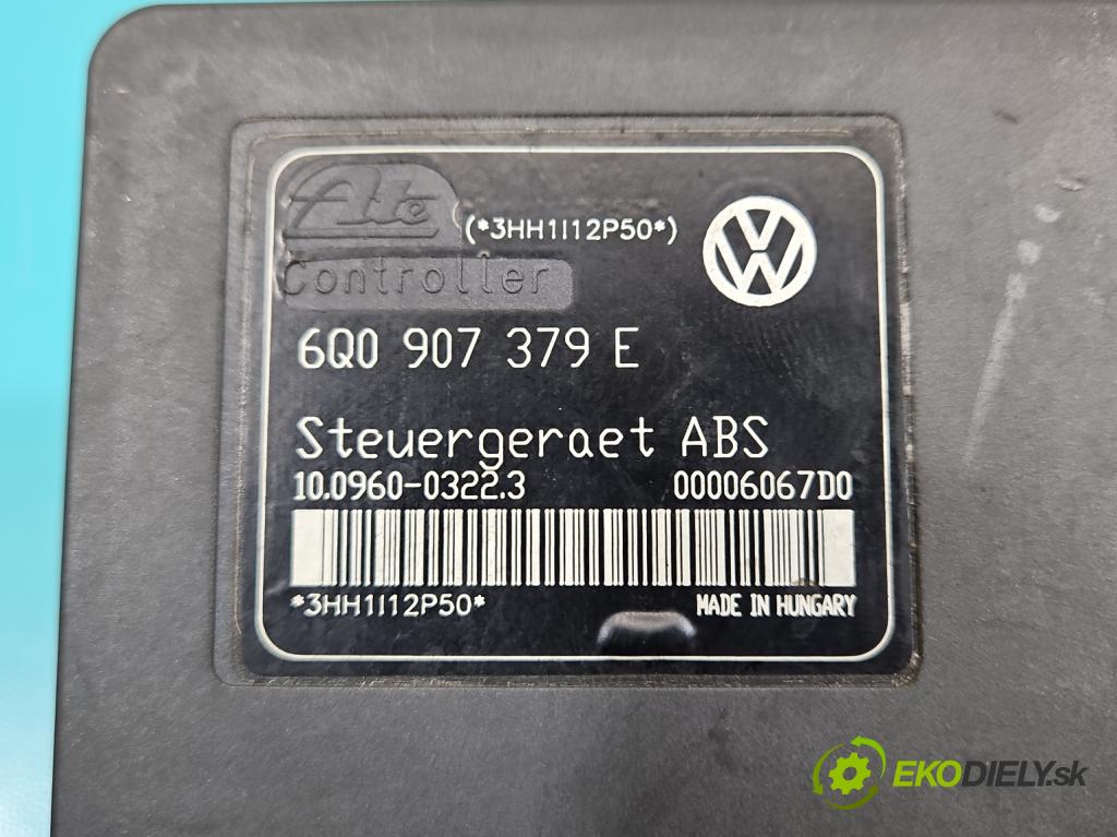 Vw Polo IV 9N 2001-2009 1.2 12v 64 hp manual 47 kW 1198 cm3 5- čerpadlo abs 6Q0614117C (Pumpa ABS)