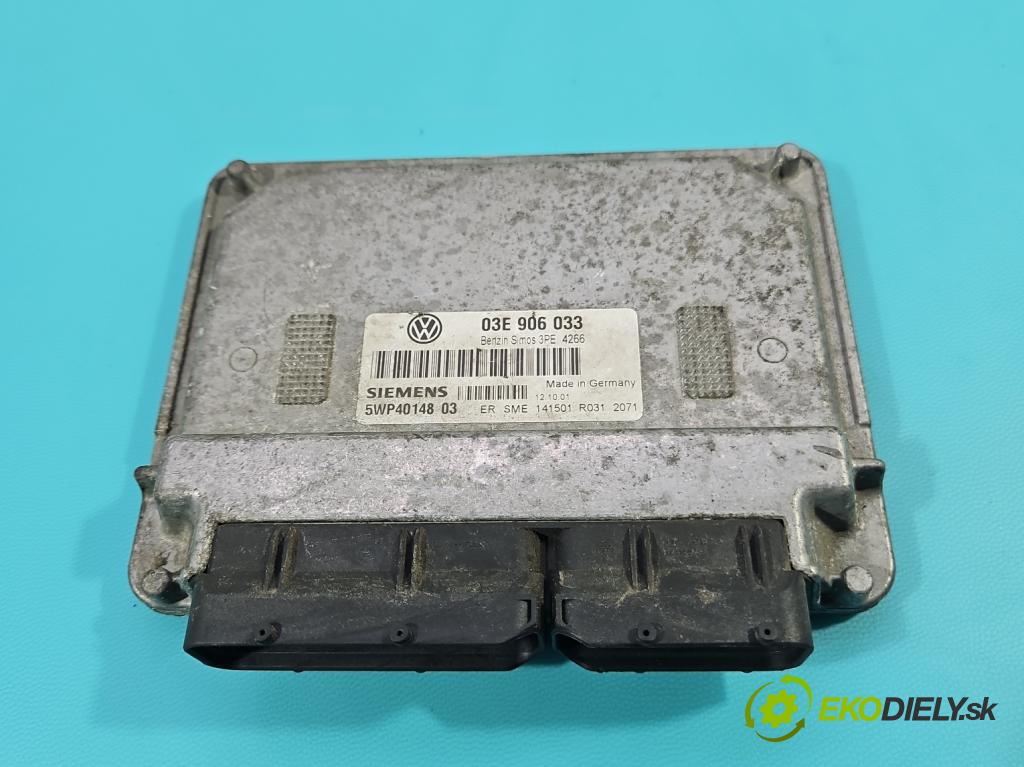 Vw Polo IV 9N 2001-2009 1.2 12v 64 HP manual 47 kW 1198 cm3 5- riadiaca jednotka motora 03E906033
