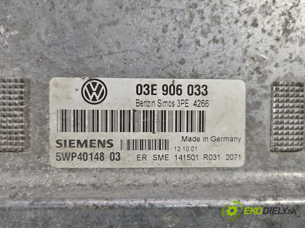 Vw Polo IV 9N 2001-2009 1.2 12v 64 HP manual 47 kW 1198 cm3 5- riadiaca jednotka motora 03E906033