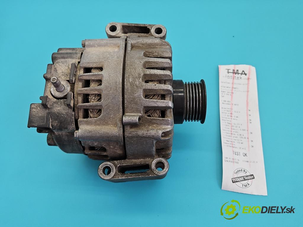 Mercedes E W212 2009-2016 2,2.0 CDI 136hp automatic 100 kW 2143 cm3 5- Alternator A0009068504 (Alternátor)