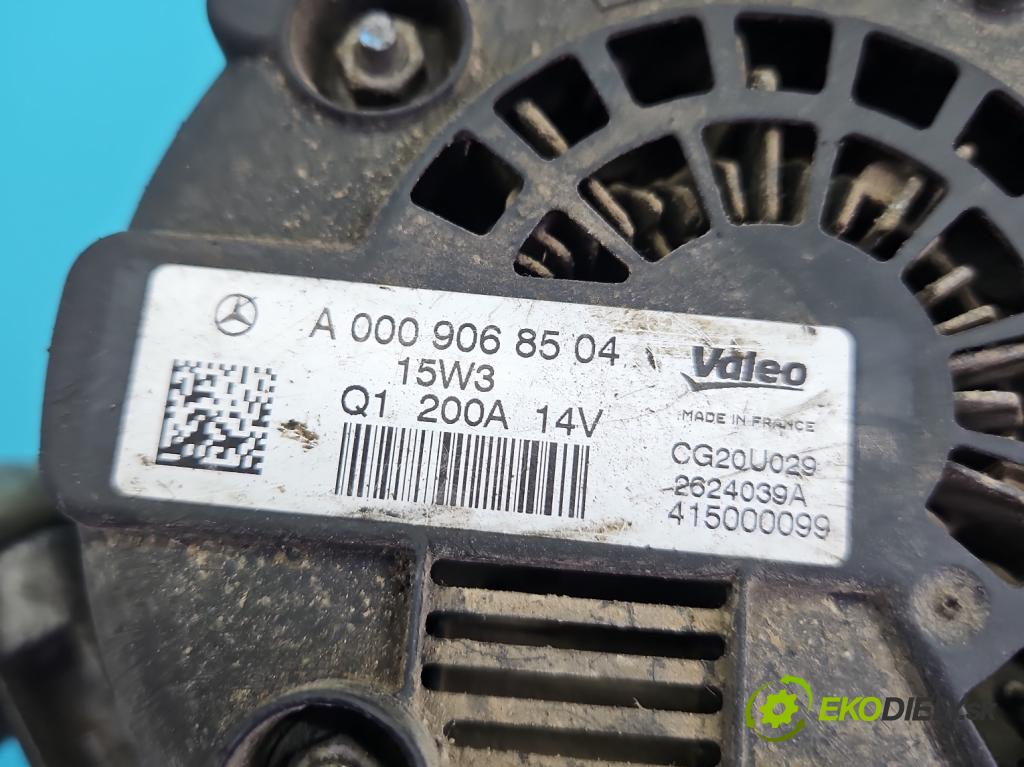 Mercedes E W212 2009-2016 2,2.0 CDI 136hp automatic 100 kW 2143 cm3 5- Alternator A0009068504 (Alternátor)