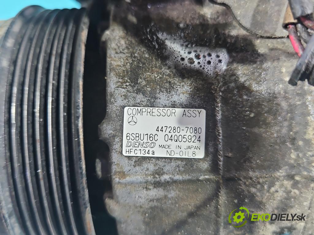Mercedes E W212 2009-2016 2,2.0 CDI 136 HP automatic 100 kW 2143 cm3 5- Kompresor: klimatizácie 447280-7080 (Kompresor klimatizácie)
