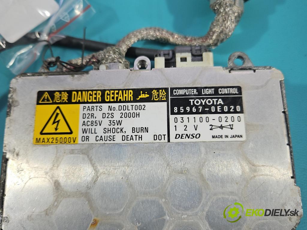 Lexus RX II 2003-2008 3.3 v6 211KM automatic 155 kW 3331 cm3 5- střídač: xenon 85967-0E020 (Riadiaca jednotka xenónu)