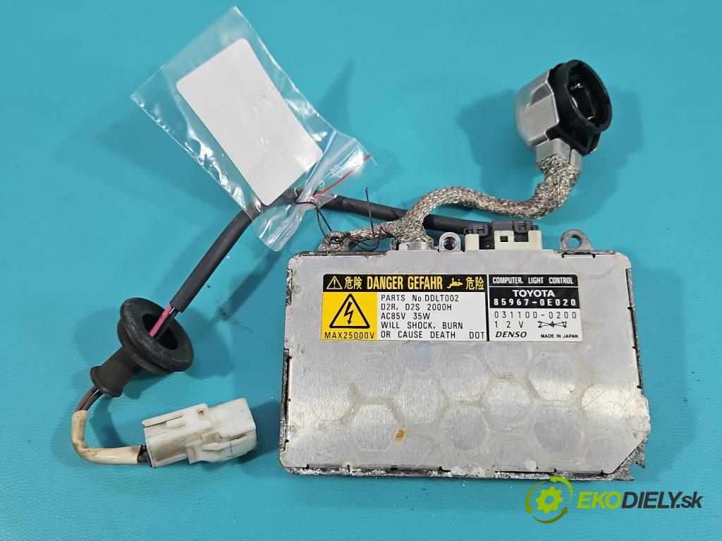 Lexus RX II 2003-2008 3.3 v6 211KM automatic 155 kW 3331 cm3 5- střídač: xenon 85967-0E020 (Riadiaca jednotka xenónu)