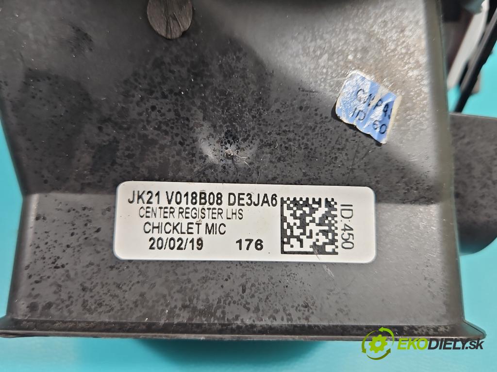 Ford Transit Custom 2013- 2.0 tdci 131 HP manual 96 kW 1995 cm3 5- Mřížka: kúrenia stredová JK21-18835-CBW (Mriežka kúrenia (fukár))