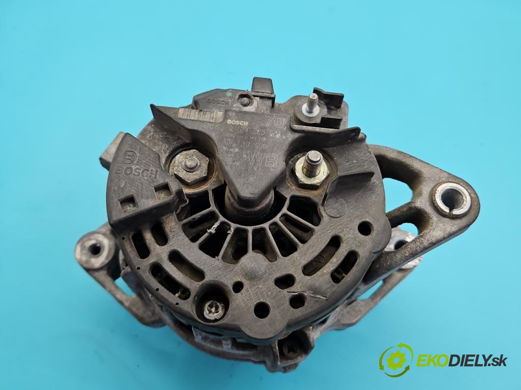 Opel Astra II 1998-2009 1.6 16v 101 HP manual 74 kW 1598 cm3 4- Alternator 0124225024 (Alternátor)
