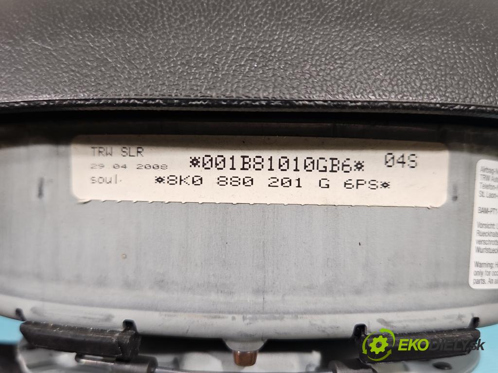 Audi A4 B8 2007-2015 2.7 tdi 190 HP automatic 140 kW 2698 cm3 4- airbag vzduch: Řidiči: 8K0880201G (Airbag)