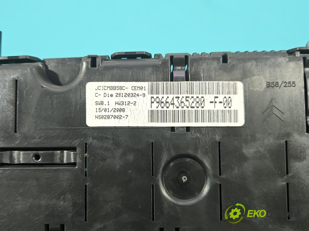 Citroen C4 Grand picasso I 2006-2013 1.6 HDI 109 HP manual 80 kW 1560 cm3 5- prístrojovka/ budíky P9664365280 (Prístrojová doska)