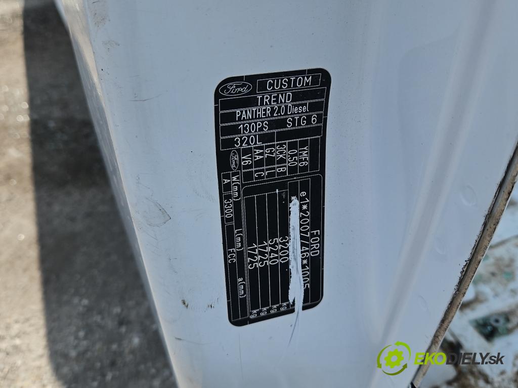 Ford Transit Custom 2013- 2.0 tdci 131 HP manual 96 kW 1995 cm3 5- Práh: pravý  (Karoséria ostatné)