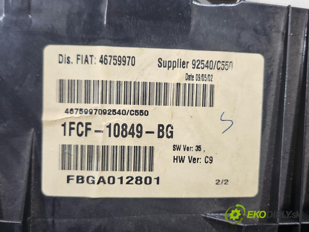 Fiat Stilo 1.9 jtd 116 HP manual 85 kW 1910 cm3 3- prístrojovka/ budíky 46759970 (Prístrojová doska)