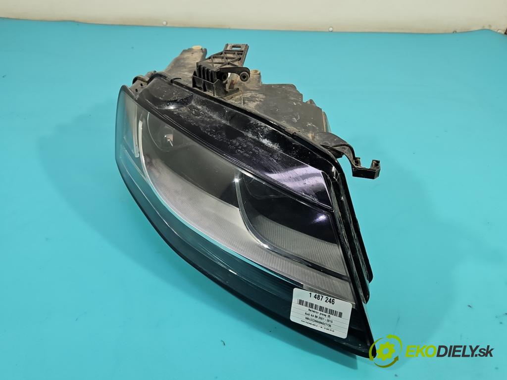 Audi A4 B8 2007-2015 2.7 tdi 190 HP automatic 140 kW 2698 cm3 4- Reflektor: pravý 8K0941004 (Svetlo predné pravé)