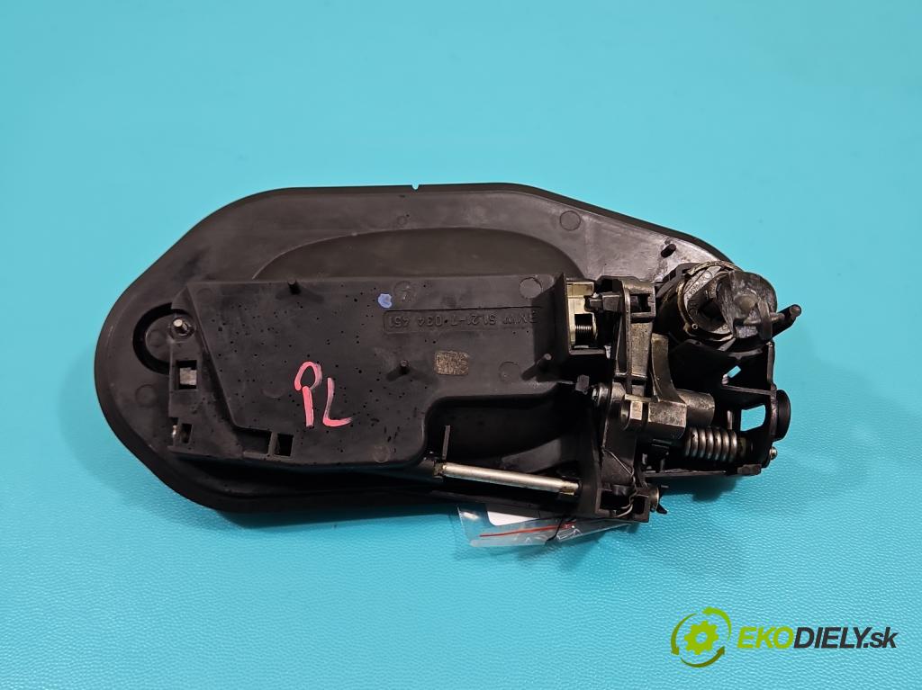 Bmw 5 E60 2003-2010 2.2 R6 170 HP  125 kW 2171 cm3 4- rukoväť predné ľavé mimo: 7034451 (Kľučka dverí vonkajšia predná ľavá)