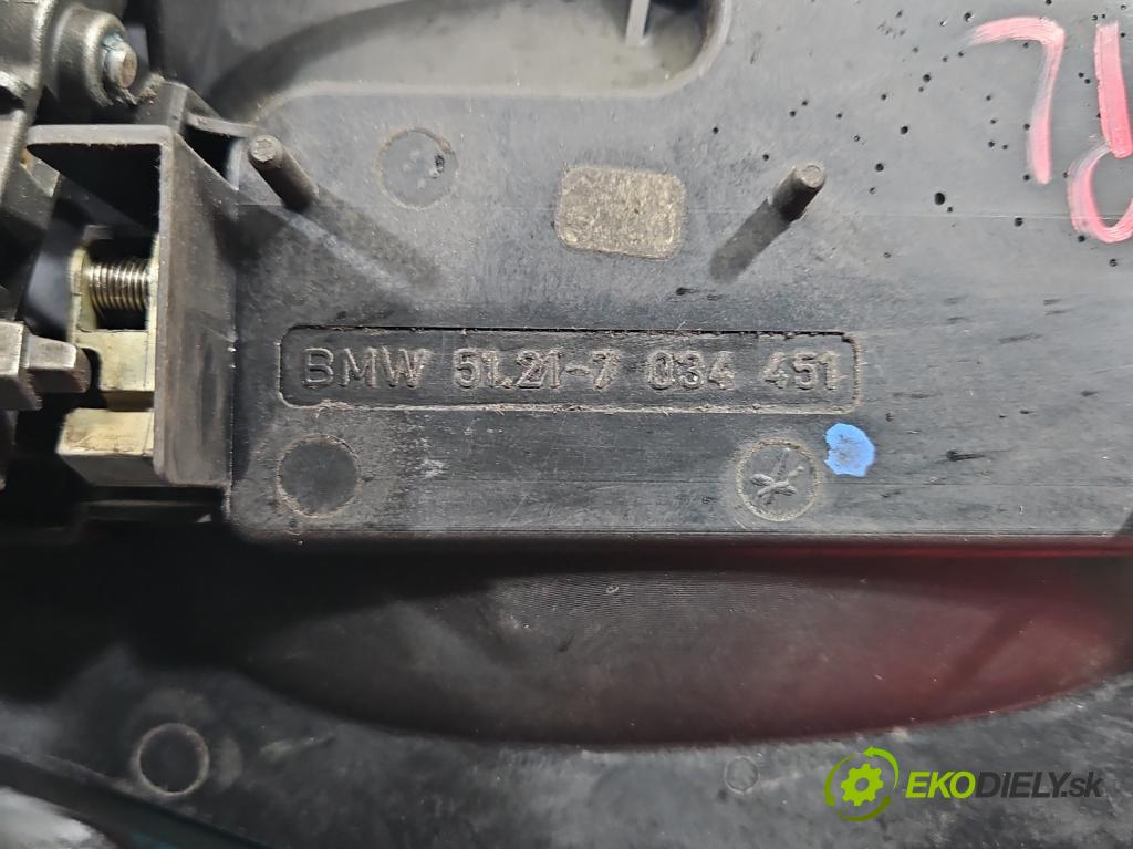 Bmw 5 E60 2003-2010 2.2 R6 170 HP  125 kW 2171 cm3 4- rukoväť predné ľavé mimo: 7034451 (Kľučka dverí vonkajšia predná ľavá)