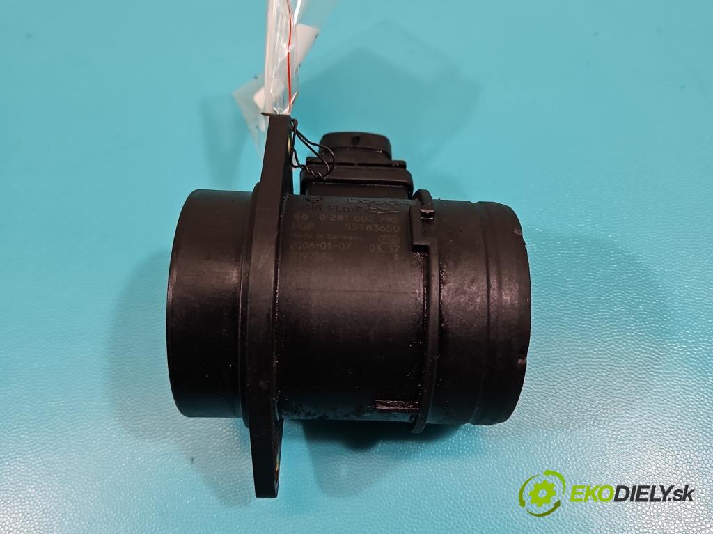 Fiat Stilo 1.9 jtd 120 HP manual 88 kW 1910 cm3 5- průtokoměr: 0281002792 (Váha vzduchu)