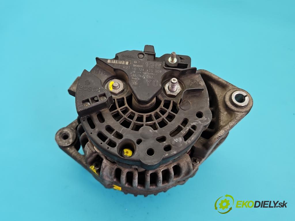 Opel Zafira A 1999-2005 1.6 16V 101 HP manual 74 kW 1598 cm3 5- Alternator 0124425009 (Alternátor)