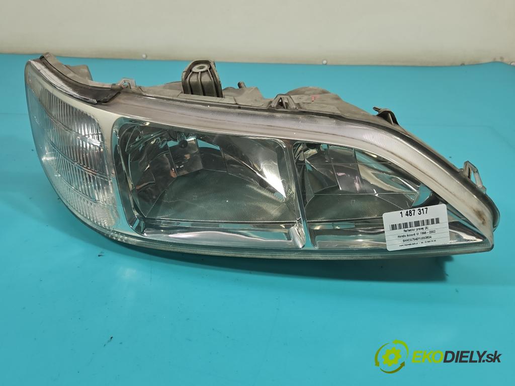 Honda Accord VI 1998-2002 1.6 16v 116 HP manual 85 kW 1590 cm3 5- Reflektor: pravý  (Svetlo predné pravé)