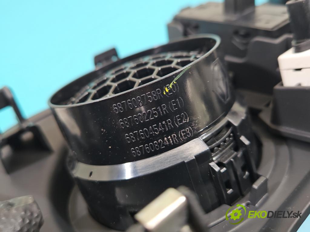 Dacia Dokker 2012- 1.3 TCE: 102 HP manual 75 kW 1332 cm3 5- Mřížka: kúrenia stredová 682605601R (Mriežka kúrenia (fukár))