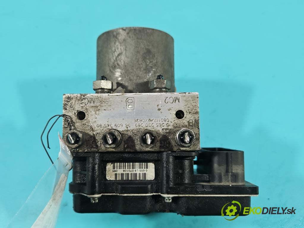 Citroen C4 Grand picasso I 2006-2013 1.6 HDI 109 HP manual 80 kW 1560 cm3 5- čerpadlo abs 9665106680 (Pumpa ABS)