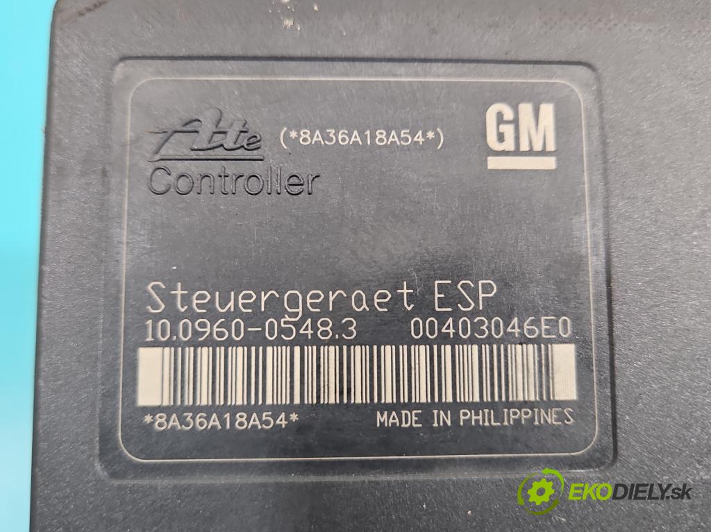 Opel Astra III 2004-2014 1.9 cdti 120 HP manual 88 kW 1910 cm3 5- čerpadlo abs 13213610 (Pumpa ABS)