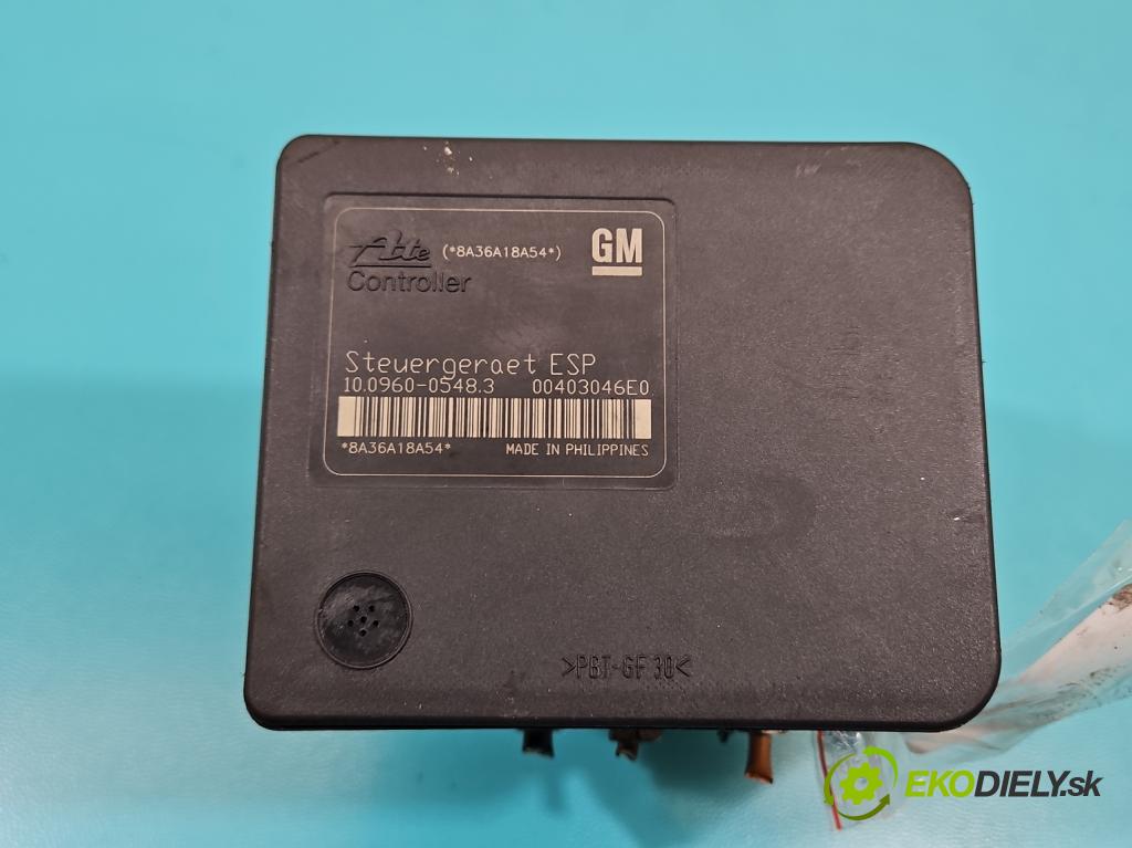 Opel Astra III 2004-2014 1.9 cdti 120 HP manual 88 kW 1910 cm3 5- čerpadlo abs 13213610 (Pumpa ABS)