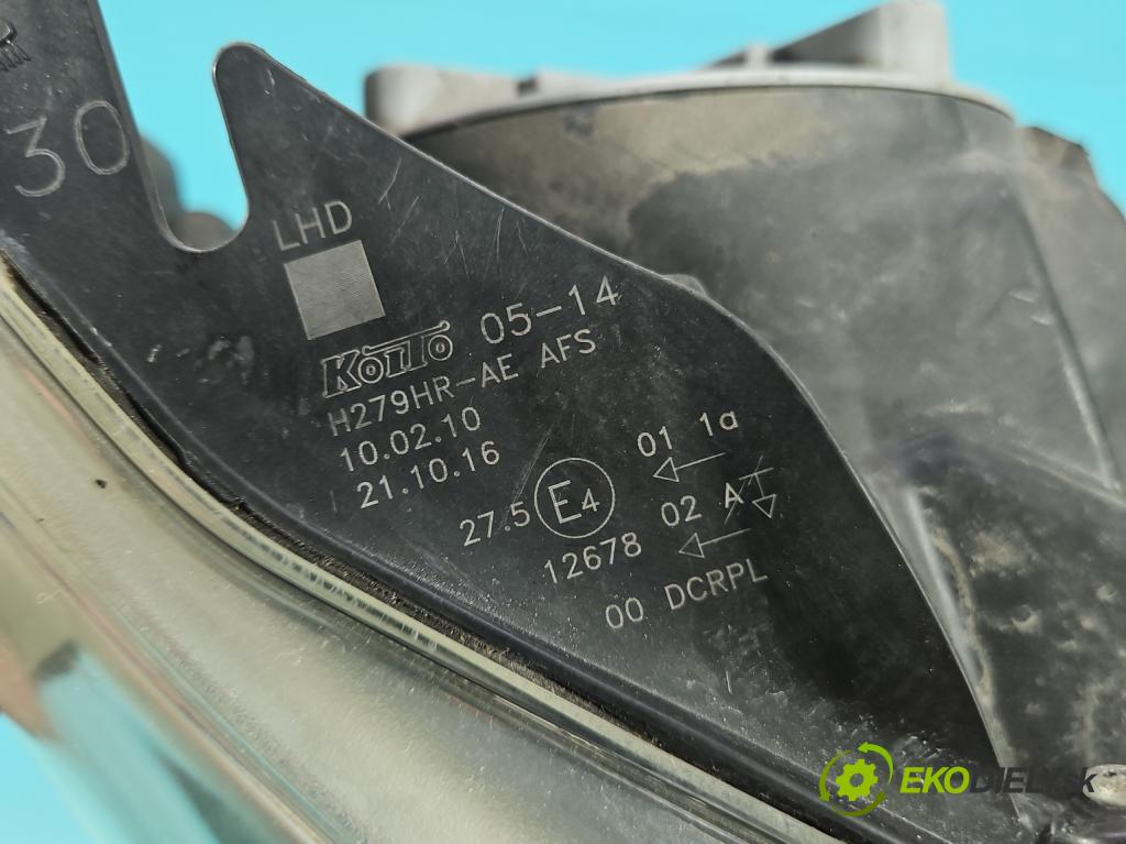 Toyota Avensis III T27 2009-2018 2.0 16v 152KM manual 112 kW 1987 cm3 5- Reflektor: pravý H279HR-AE (Svetlo predné pravé)