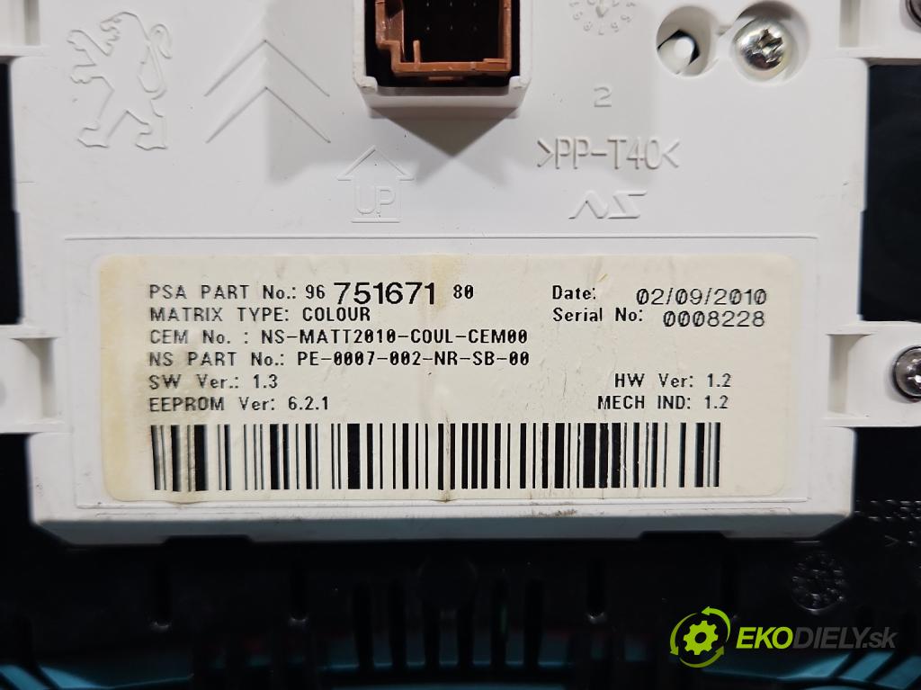 Citroen C4 II 2010-2017 2.0 hdi 150 HP manual 110 kW 1997 cm3 5- prístrojovka/ budíky 9675167180 (Prístrojová doska)