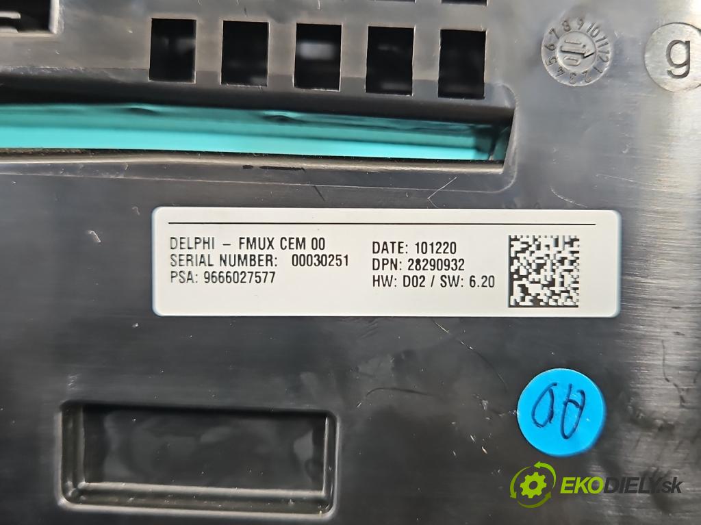 Citroen C4 II 2010-2017 2.0 hdi 150 HP manual 110 kW 1997 cm3 5- panel kúrenia 9666027577