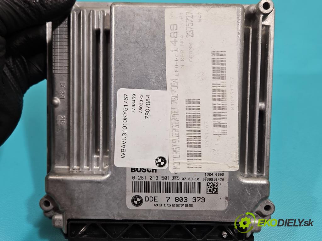 Bmw 3 E90 2005-2013 2.0d 163 HP manual 120 kW 1995 cm3 5- riadiaca jednotka motora 0281013501