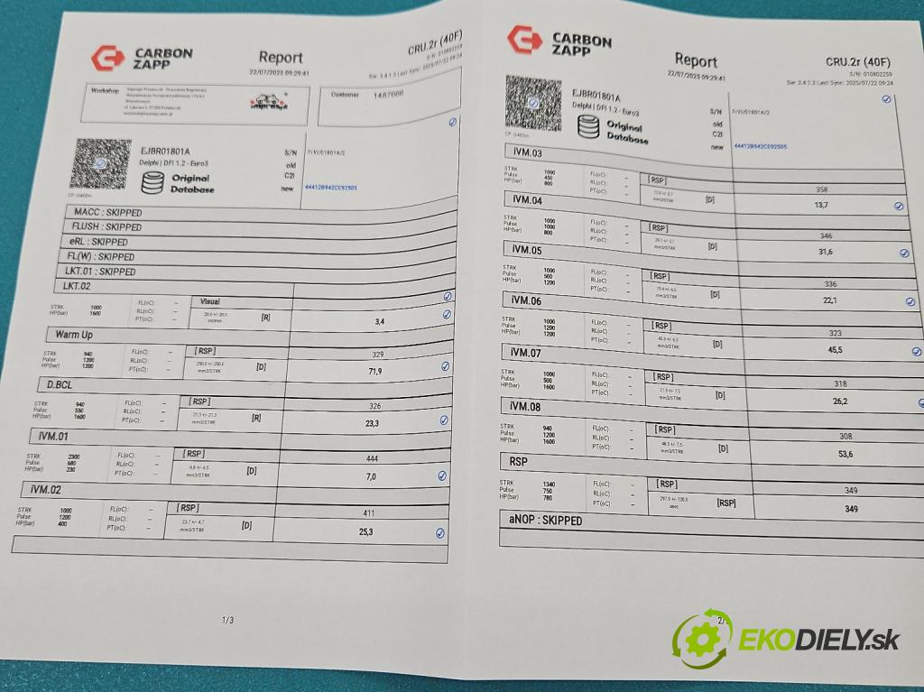 Renault Megane II 2003-2008 1.5 dci 101 HP manual 74 kW 1461 cm3 5- vstrek EJBR01801A (Vstrekovač paliva)