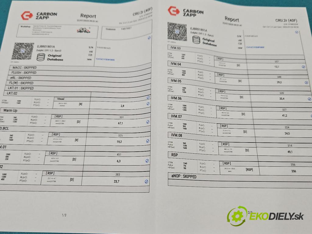 Renault Megane II 2003-2008 1.5 dci 101 HP manual 74 kW 1461 cm3 5- vstrek EJBR01801A (Vstrekovač paliva)
