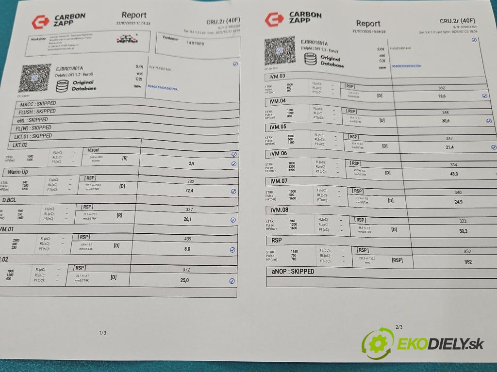 Renault Megane II 2003-2008 1.5 dci 101 HP manual 74 kW 1461 cm3 5- vstrek EJBR01801A (Vstrekovač paliva)