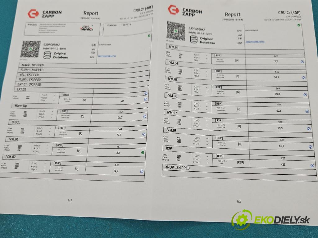 Ford Mondeo Mk3 2000-2007 2.0 tdci 131 HP manual 96 kW 1998 cm3 5- vstrek EJDR00504Z (Vstrekovač paliva)