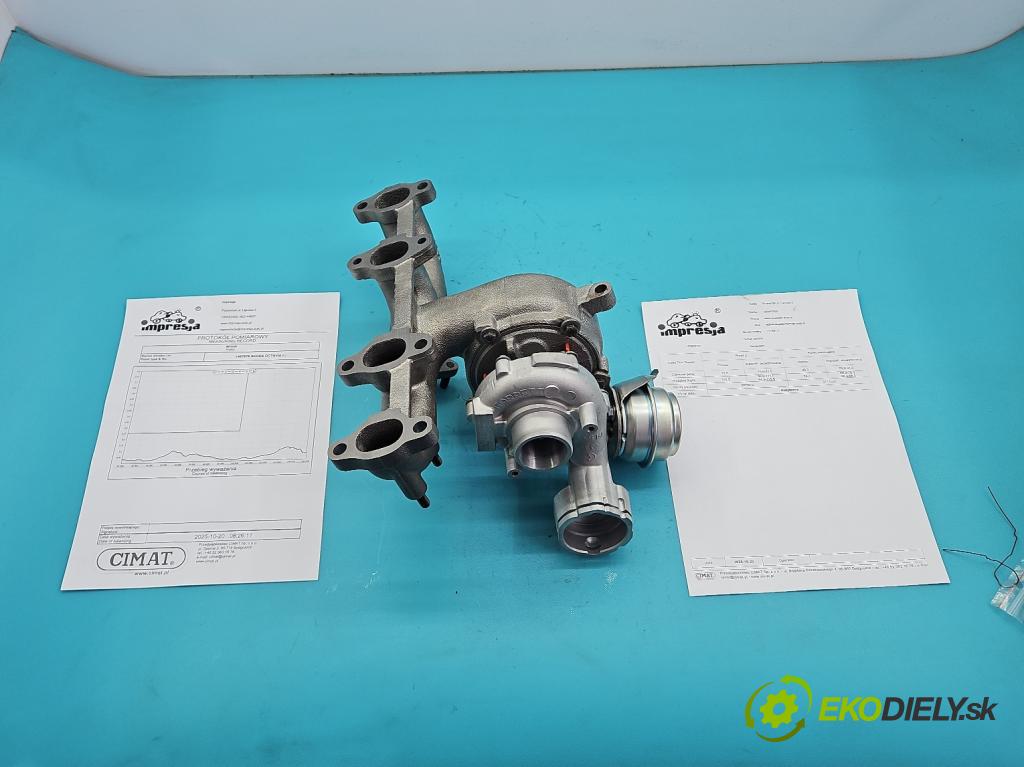 Skoda Octavia II 2004-2013 1.9 tdi 105 HP manual 77 kW 1896 cm3 5- turbodúchadlo, turbo repasovaná 751851-1