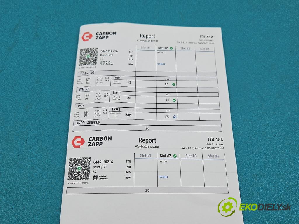 Bmw 3 E90 2005-2013 2.0d 163 HP manual 120 kW 1995 cm3 5- vstrek 0445110216 (Vstrekovač paliva)