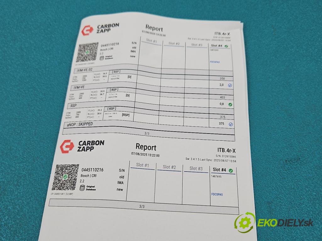 Bmw 3 E90 2005-2013 2.0d 163 HP manual 120 kW 1995 cm3 5- vstrek 0445110216 (Vstrekovač paliva)