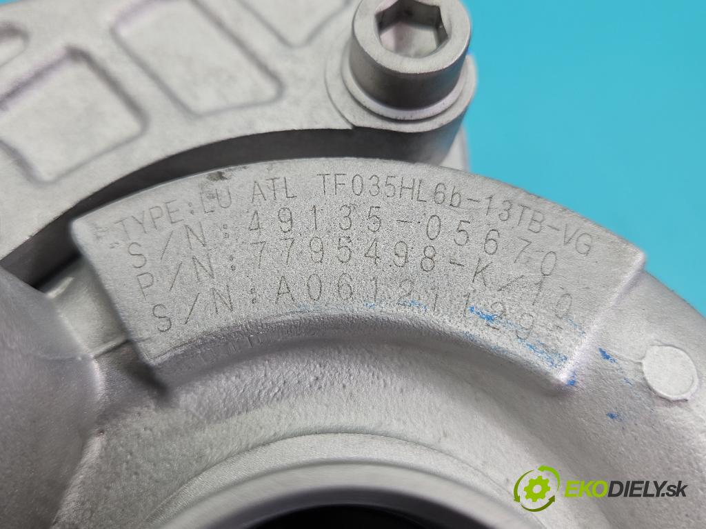 Bmw 3 E90 2005-2013 2.0d 163 hp manual 120 kW 1995 cm3 5- Turbodmychadlo repasováno 49135-05670