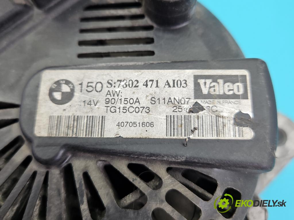 Bmw 3 E90 2005-2013 2.0d 163 hp manual 120 kW 1995 cm3 5- Alternator TG15C073 (Alternátor)