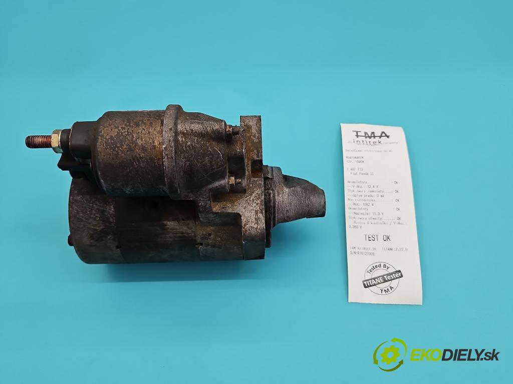 Fiat Panda II 2003-2012 1.1 54 HP manual 40 kW 1108 cm3 5- štartér  (Štartér)